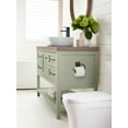 thumbnail image 3 of Amerock Stature Matte Black Single Post Toilet Paper Holder, 3 of 8