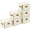 Beige-6pcs, variant on VOZOGO 4Pack Large Clothes Storage Bins with Sturdy Frame, Foldable Clothing Organizer Box, Sweater Storage Cube with Lids and Zipper, Fabric Bedding Storage Bags for Blankets, Seasonal Clothes