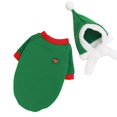 thumbnail image 2 of 2pcs Pet Clothes Hat Kit Christmas Dogs Snowman Cosplay Dress Pets Costume, 2 of 3