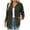Army Green, variant on WCMZJ Women's Tops Button Down Shirts Fall Long Sleeve Shacket Jacket Loose Ribbed Knit Work Blouses with Pocket Blue L