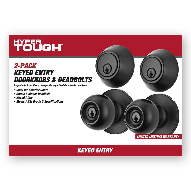 Free Shipping! Hyper Tough Ball Combo Twin Pack Matte Black 2
