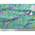 thumbnail image 2 of Soimoi Cotton Duck Fabric Leaves & Floral Artistic Printed Craft Fabric by the Yard 42 Inch Wide, 2 of 3