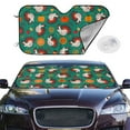 thumbnail image 2 of Kdxio Cartoon Turkey Print Windshield Sun Shade,UV Rays and Sun Heat Protection,Sunshade for Car Windshield,Car Shade Front Windshield - Small, 2 of 5