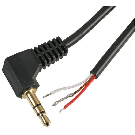 PRO SIGNAL - 3.5mm Stereo Jack Plug to Free Bare Ends Lead, 1m Black