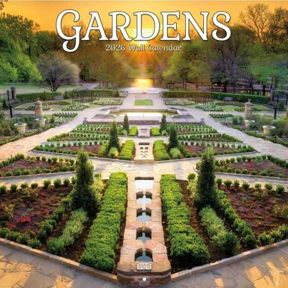 Turner Licensing, Gardens 2026 Wall Calendar, 12'' X 12'', 12-Month Calendar with Spiral Binding