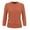 Dusty Orange, variant on Women's Knit Cardigan Sweater – 3/4 Sleeve Crewneck Basic Classic Casual Button Down Soft Lightweight Top