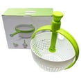 thumbnail image 1 of Cesta de drenaje giratoria, cesta de drenaje para ensalada, frutas y verduras, herramienta de secado rápido para cocina casera, 1 of 5