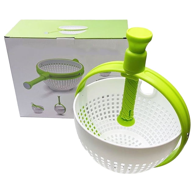 Cesta de drenaje giratoria, cesta de drenaje para ensalada, frutas y verduras, herramienta de secado rápido para cocina casera