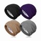 thumbnail image 1 of wonima11 4 Pieces Satin Lined Sleep Bonnet - Adjustable Sleeping Cap Slouchy Beanie Hat for Curly Hair, 1 of 1