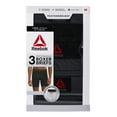 thumbnail image 3 of Reebok Men’s Featherweight Performance Boxer Briefs Extended Length Underwear, 7.5-Inch, 3-Pack, 3 of 12