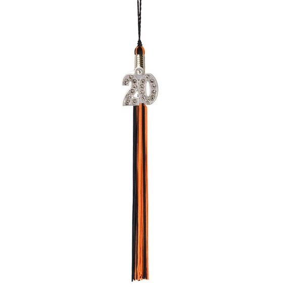 Class Act Graduation Graduation Pampille - Bling Charm - 2 Couleurs, 2020, Noir / Orange