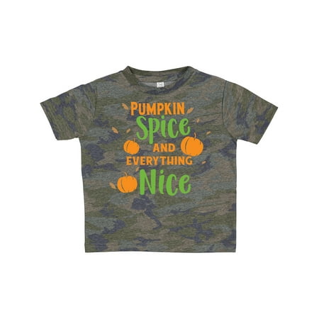 

Inktastic Pumpkin Spice and Everything Nice Fall Autumn Gift Toddler Boy or Toddler Girl T-Shirt