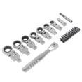thumbnail image 3 of Interchangeable Ratchet Wrench Set, Large Torsion Easy To Storage 20 Pcs Ratcheting Wrench Kit  For Industrial, 3 of 8