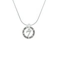 thumbnail image 2 of Delight Jewelry Silvertone Number - 7 - Silver-tone You Mean the World to Me Ring Necklace, 18", 2 of 4