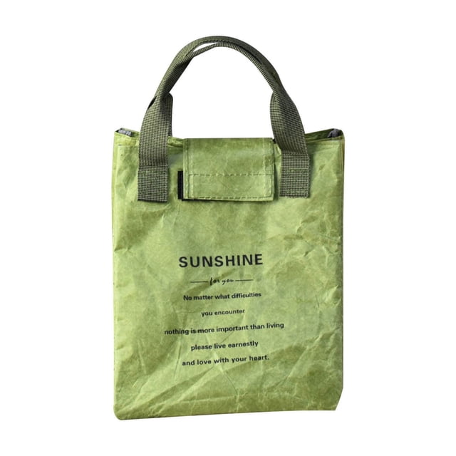¡Promoción Especial!, Elegante bolsa de papel para el almuerzo aislada con papel de aluminio para un control óptimo de la temperatura, ideal para preparar almuerzos Akmoler