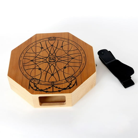 Walter.t Percussion Instrument,Wooden Drum 2-tone Cajon Wooden Drum Percussion With Adjustable Drum Color Percussion Color Percussion With 2-tone Flat Hand Flat Hand Drum With Adjustable Portable
