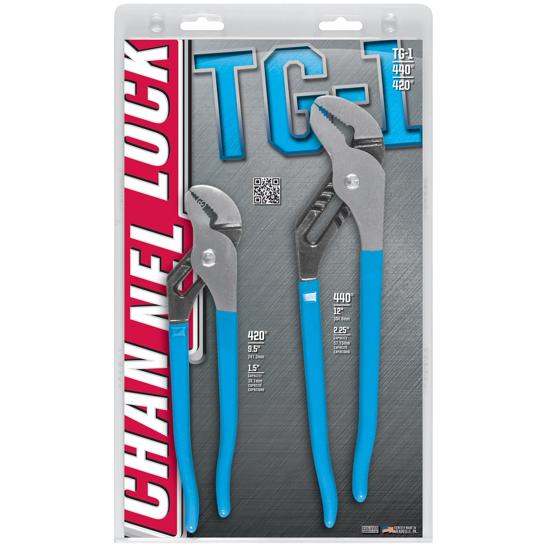 Channellock CHATG-1 Tongue & Groove Pliers 2-Piece Set