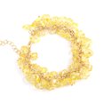 thumbnail image 1 of Xiao Hua Pulsera de cuentas hecha a mano, ideal para hombres y mujeres, con borlas de cristal de piedra natural irregulares y gotas de agua de piedra triturada (amarilla)., 1 of 5