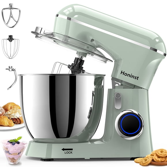 Batidora De Pedestal Planetaria Profesional Honinst 660W 10 Velocidades 6.5QT 120V