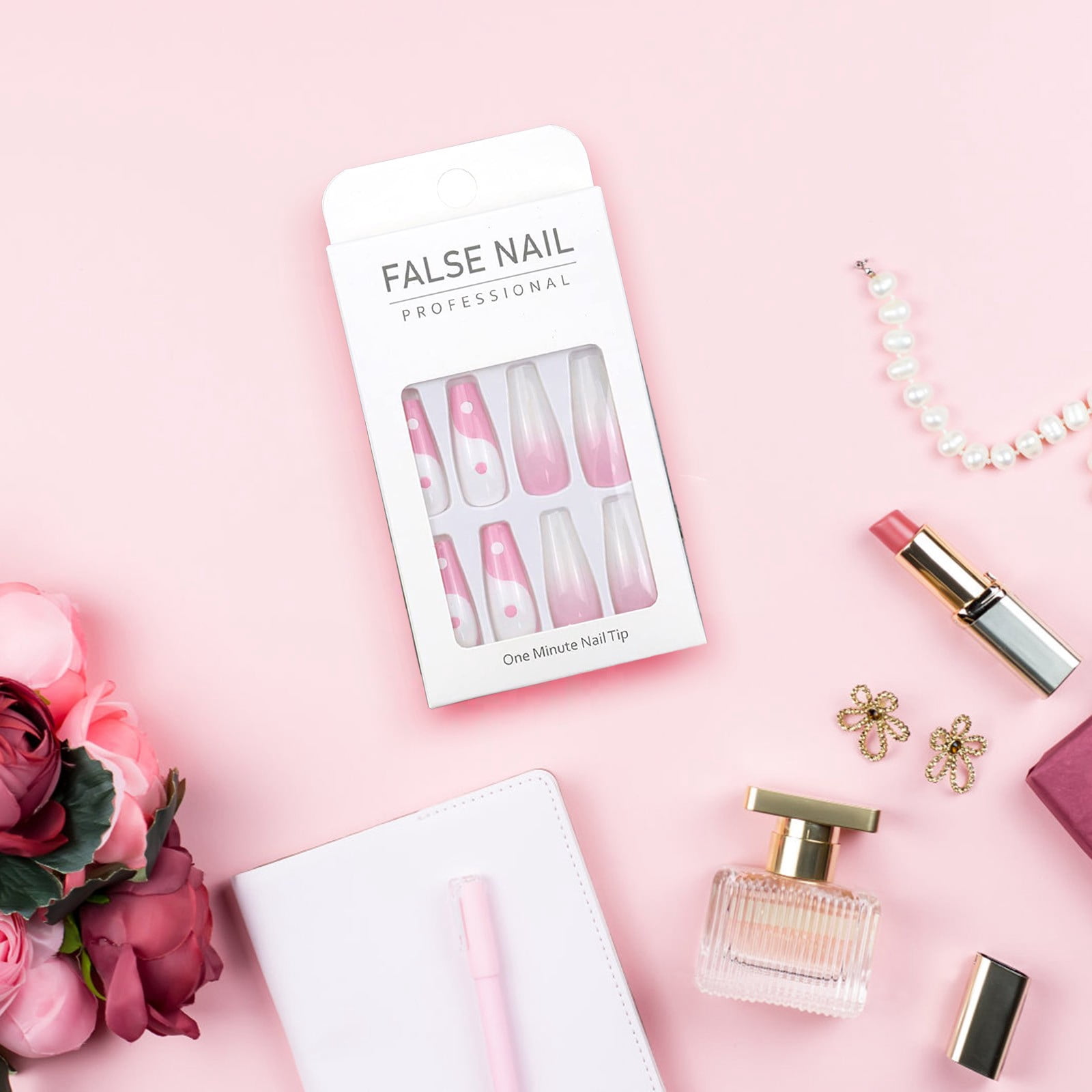 Nails Clear Silicone Stamper Oval on Nails False Toe Nail Tips Acrylic Nails Coffin Tips on Nails Coffin Long Gel Fingernail Tips for Acrylic Coffin Nails Full Cover Medium Length Nail