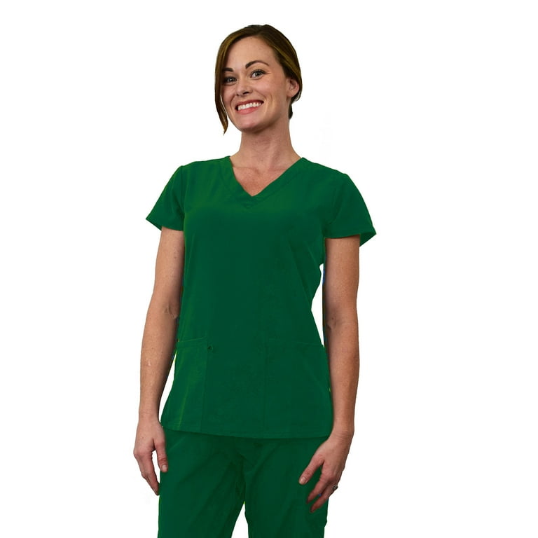 Green Town Women's Medical Scrub Top and Jogger Pant Set Slim  Fit Athletic 4-Flex Stretch Uniform, Berry, Small : Clothing, Shoes &  Jewelry