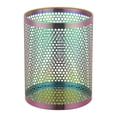 thumbnail image 1 of Matsuzay Bote de basura de metal dorado Contenedor de papel de desecho elegante y funcional Fácil de limpiar Gran capacidad Suministros de limpieza para el hogar color ilusorio, 1 of 6