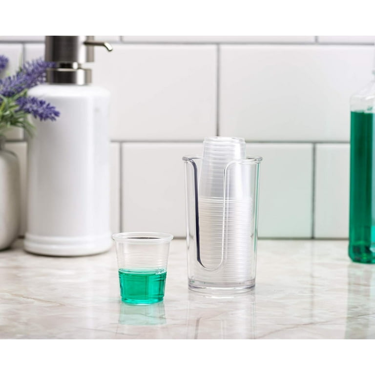 [500 Pack] 3 oz. Clear Plastic Cups, Small Disposable Bathroom, Espresso, Mouthwash Polypropylene Cups