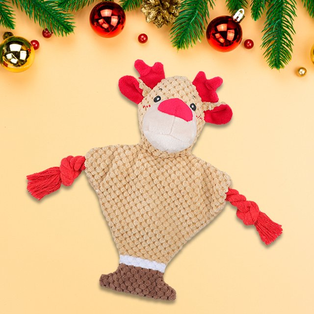 Juguete de entrenamiento interactivo navideño con forma de murciélago resistente a mordeduras para perros grandes y pequeños