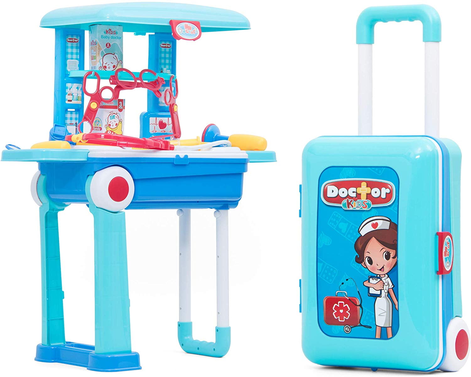 Portable Toy Play Set Cute Kitchen / Doctor / Tool Playset Fun Cooking