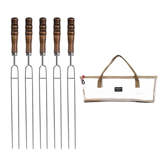 Brochetas Kabob, palitos para asar, brochetas portátiles para parrilla, brochetas de Metal para barbacoa, para verduras, Buffet, carne, Picnic, , Tenedores para Tenedores para barbacoa blancos shamjiam Brochetas para asar