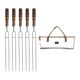 thumbnail image 1 of Brochetas para la parrilla Brochetas de metal para brochetas para pollo BBQ Utensilios de cocina Tenedores para barbacoa blancos Cola Brochetas para asar, 1 of 8