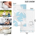 thumbnail image 3 of GZHJMY Hand-Drawn Circles and Starfish Cotton Towels Set 2 Pcs Absorbent Hand Towel Face Towels Kitchen Towels Bath Towels for Bathroom Laundry Room Kitchen 16 x 28 Inches, 3 of 7