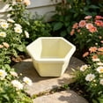 thumbnail image 6 of Hexagon Planter Pot Thickened Modern Plastic Flower Container with Drainage Hole for Indoor Outdoor Balcony Garden Home, 6 of 6