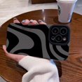 thumbnail image 4 of Funda para teléfono compatible con patrón de cebra oscuro Apple 14/13 Promax Funda para teléfono IPhone 12/11 Anti-caída X/XR Todo incluido, 4 of 8