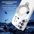 thumbnail image 4 of Entronix Magnetic Case for Galaxy S26 Ultra, Frosted Matte Back with Kickstand Slim Fit Cover, Clear, 4 of 6