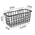 thumbnail image 4 of AdhesiveStorageBasket: Durable Metal Construction Wire Basket With Smooth Surface Adhesion For Easy Installation, 4 of 5
