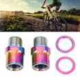 thumbnail image 1 of Extensor de pedal de bicicleta, eje de extensión del pedal de bicicleta de alta resistencia fácil de instalar con espaciador para bicicleta de transport, 1 of 7