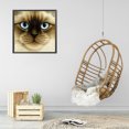 thumbnail image 3 of Cuadros Decorativos 5D DIY diamante pintura completo redondo taladro cara grande gato mosaico imagen Animal regalo Ehuebsd Nuevos Originales, 3 of 5