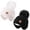 Black & White, variant on REDESS Toddler Hat with Ear Flaps, Fleece Lined Beanie Hat for Baby 0‑3 Years Old, 2‑Pack Warm Knit Kids Toddler Winter Hat