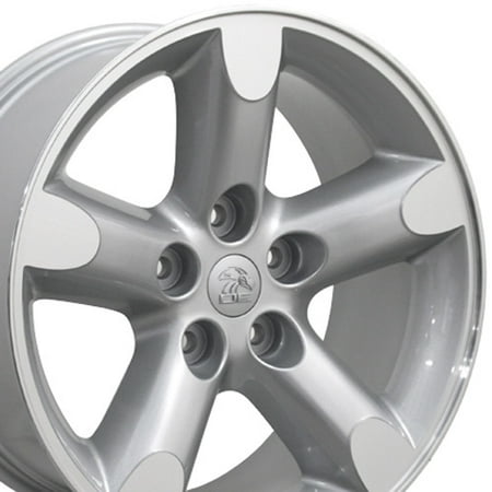 2014 Ram 1500 Rims 20x9 Wheel Fits Dodge, RAM Trucks - RAM 1500 Style Silver Rim with Machined Face, Hollander 2267 ()