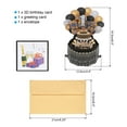 thumbnail image 2 of 1th Birthday Card, Pop-Out Birthday Card Happy Birthday with Greeting Card and Envelope for Boy Gift, Black Gold, 2 of 6