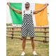 thumbnail image 5 of Mono con babero, a cuadros, para hombre, pantalones cortos, color negro, 5 of 7