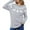 Grey, variant on Christmas Sweaters for Women 2025 Long Sleeve Crewneck Festive Fair Isle Xmas Pullover Sweater Jumper Tops
