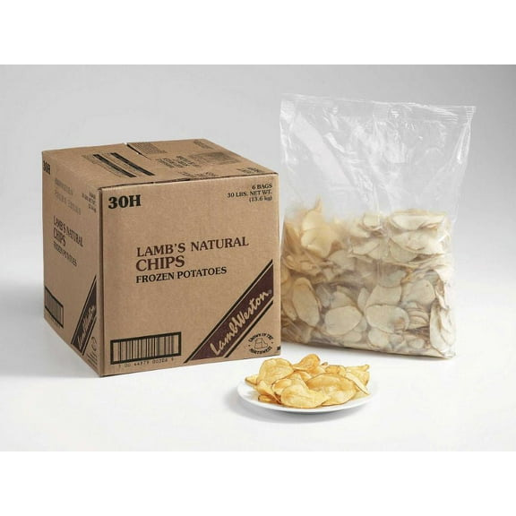 Lamb Weston Natural Potato Chips Fry, 5 Pound - 6 per case.