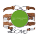 thumbnail image 1 of Pulsera de cuero Negro trenzado pulsera de cuerda de amor Unbranded M, 1 of 3