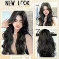 thumbnail image 4 of Women Long Curly Invisible Seamless V-shaped Wig Simulated Increase T Z0S7, 4 of 7