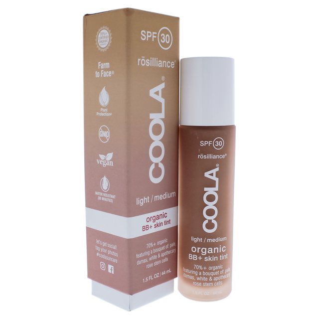 Maquillaje Coola Coola Rosilliance Organic BB Cream SPF 30 - Light-Medium Maquillaje Unisex 1.5oz