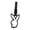 Black, variant on Automotive Bumper Racing Tow Strap Rabbits Shaped Pull Rings Decoration For Interior And Exterior Use