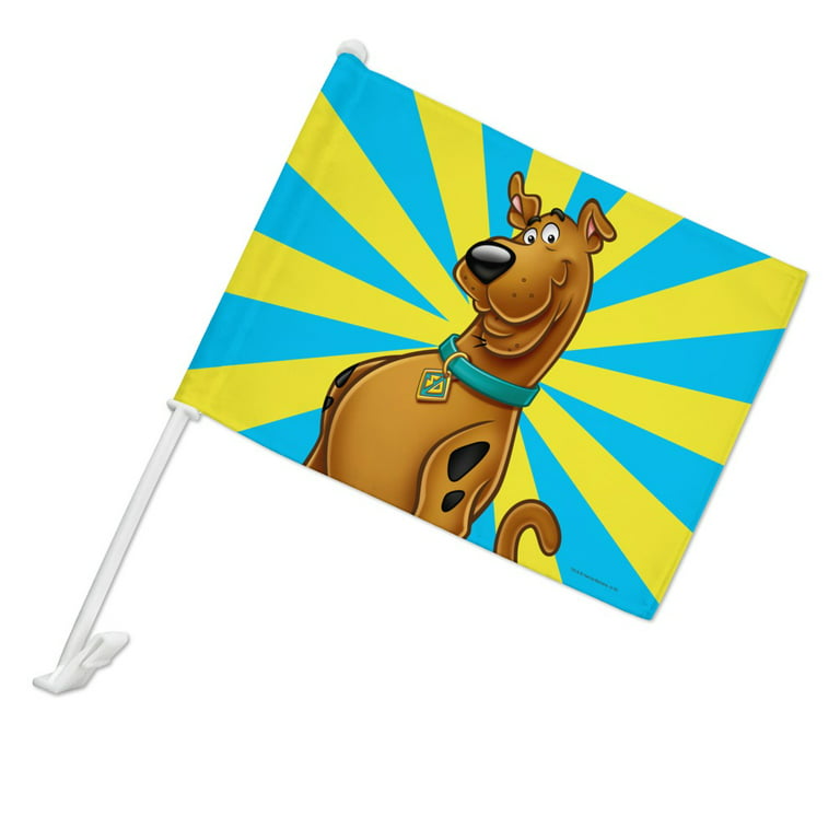 Scooby-Doo Character Car Truck Flag with Window Clip On Pole