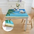thumbnail image 2 of WYYP Palm Tree Square Fitted Tablecloth 100% Polyester Fiber 40*40, 2 of 8